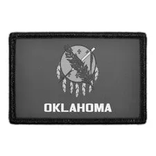 Pull Patch Oklahoma State Flag patch sort-hvid