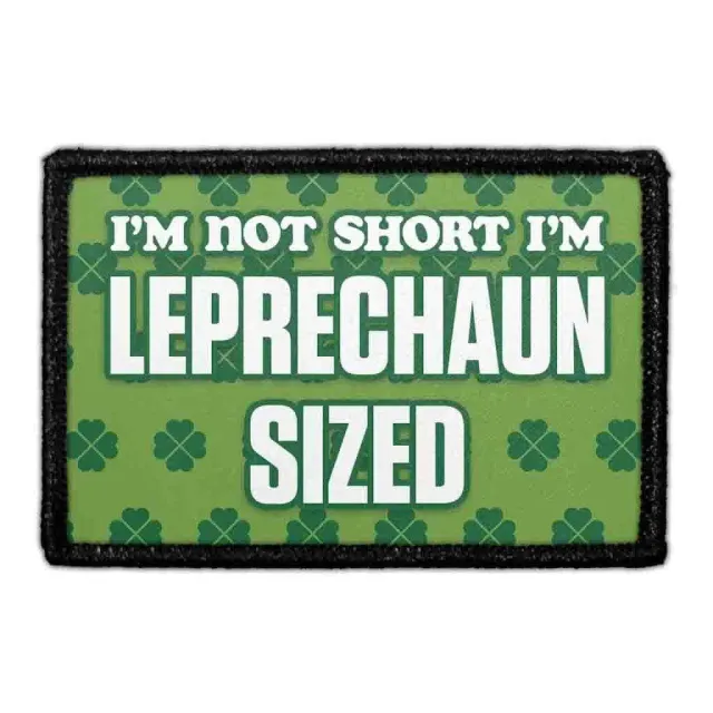 Pull Patch I'm Not Short Leprechaun patch med velcro