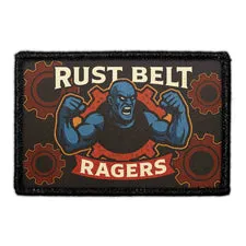 Pull Patch Rust Belt Ragers velcro patch tekst