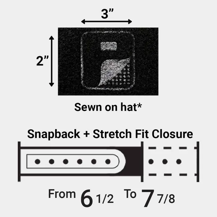 Pull Patch Delta Flexfit Snapback kasket sort
