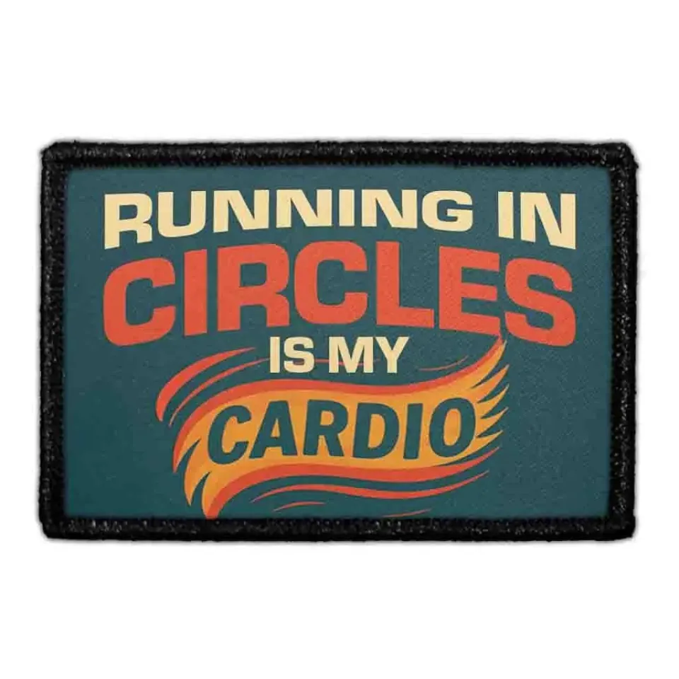 Pull Patch Running In Circles patch med velcro 76x51