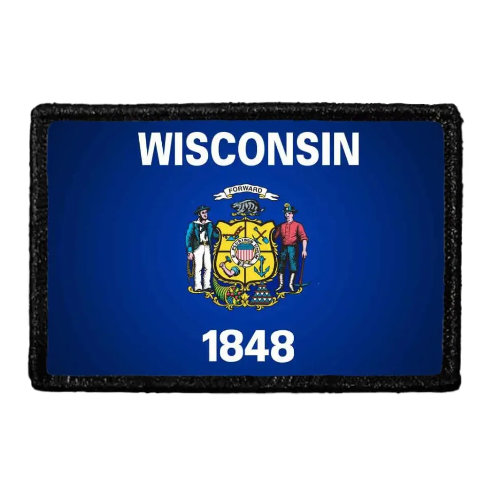 Pull Patch Wisconsin State Flag Color patch farve
