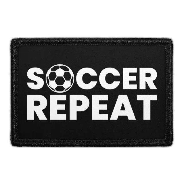 Pull Patch Soccer Repeat patch velcro fodbold 7,6x5 cm