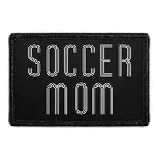 Pull Patch Soccer Mom patch velcro 76x51 mm