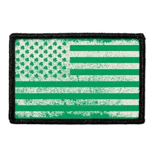 Pull Patch Shamrock Flag Vintage patch distressed