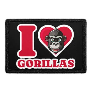 Pull Patch I Love Gorillas patch velcro