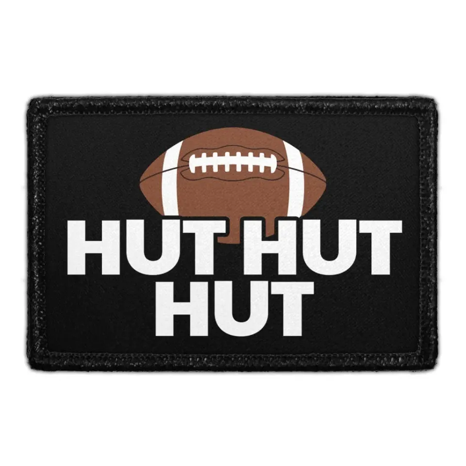 Pull Patch Hut Hut Hut patch velcro 76x51 mm