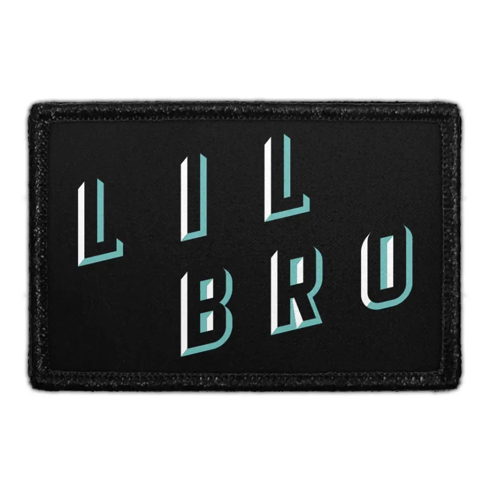 Pull Patch Lil Bro patch 3x2 velcro humor