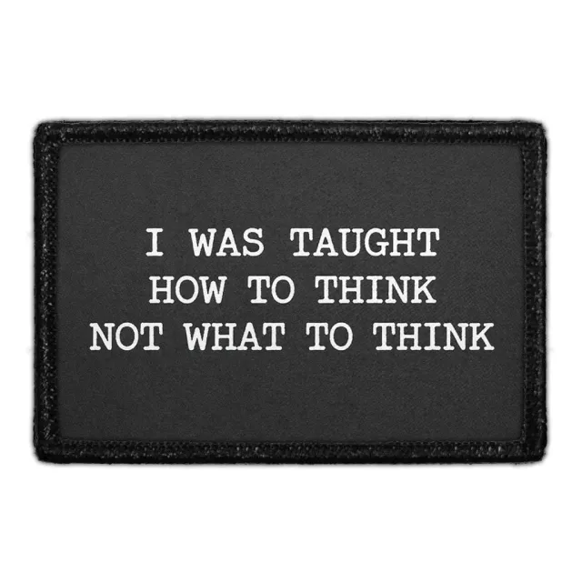 Pull Patch How To Think patch med velcro citat