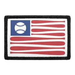 Pull Patch American Flag Baseball patch med velcro – flag