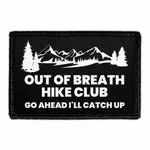 Pull Patch Out Of Breath Hike Club patch med velcro