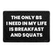 Pull Patch Breakfast And Squats patch med velcro
