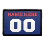 Pull Patch Customizable Jersey Blue/Red/White patch med egen tekst