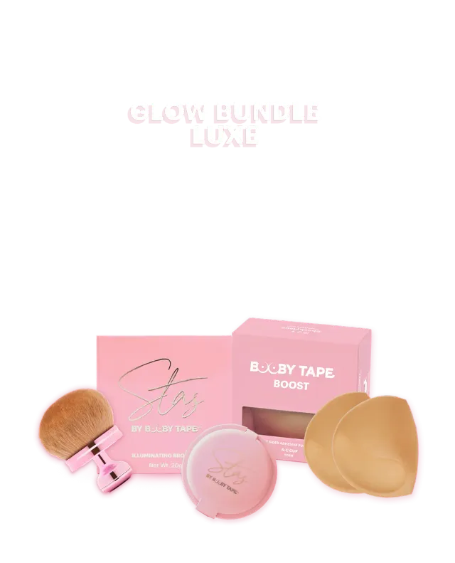 Booby Tape Glow Bundle Luxe sæt boost bronzer