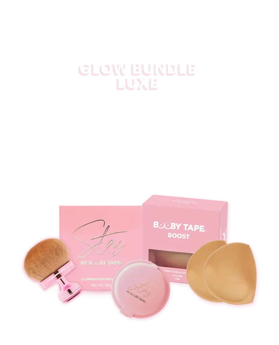 Booby Tape Glow Bundle Luxe sæt boost bronzer