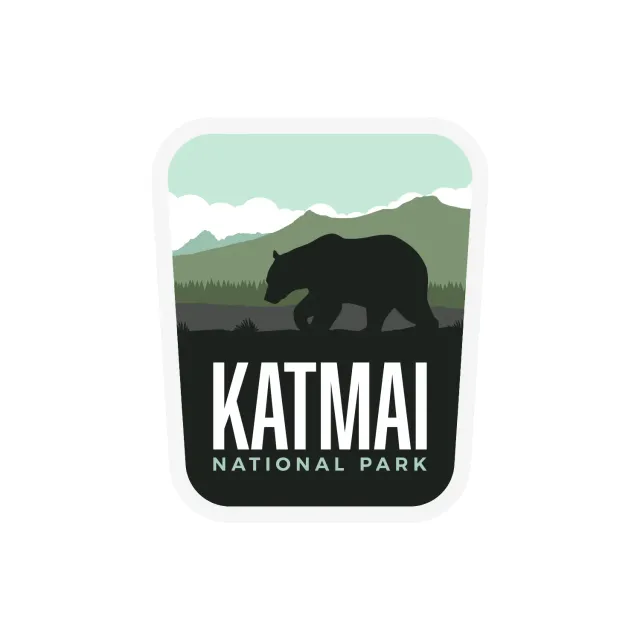 Vagabond Heart Katmai National Park klistermærke vinyl