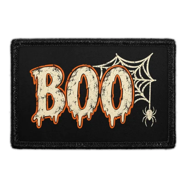 Pull Patch Spider Boo patch med velcro – halloween
