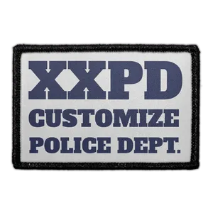 Pull Patch Police Department patch grå