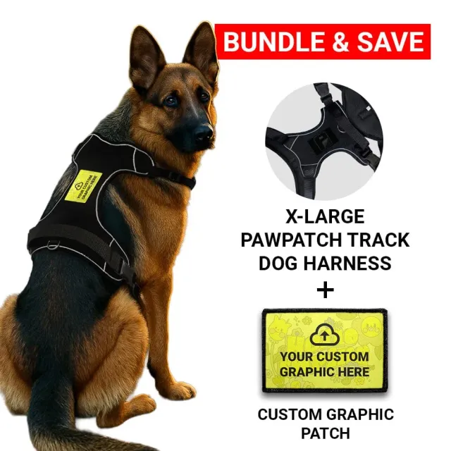 Pull Patch PawPatch Track hundesele XL med grafik-patch