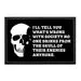 Pull Patch No One Drinks From The Skull patch 3x2 velcro sjov