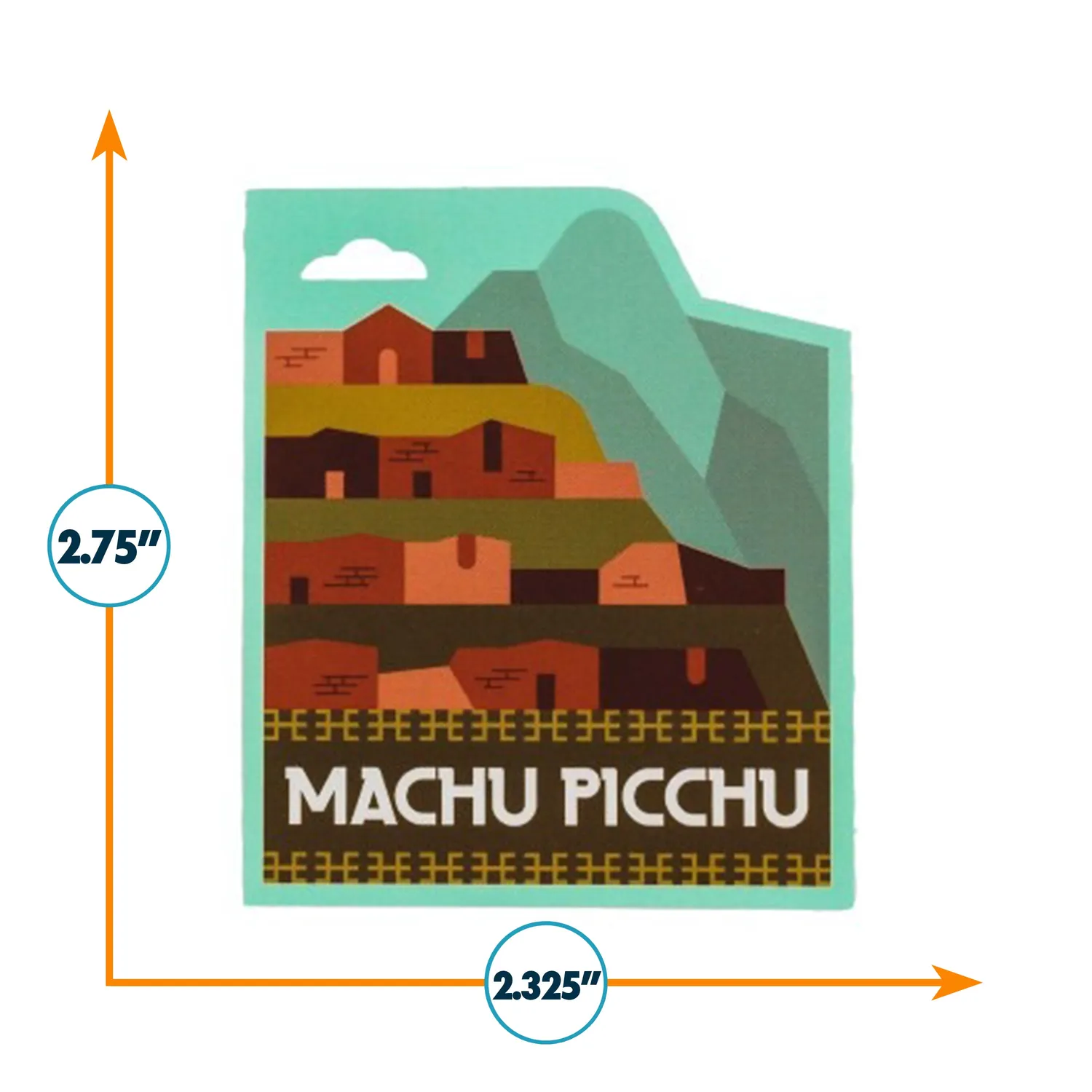 Vagabond Heart Machu Picchu klistermærke Peru