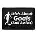 Pull Patch Lifes About Goals patch 7,6x5 cm velcro