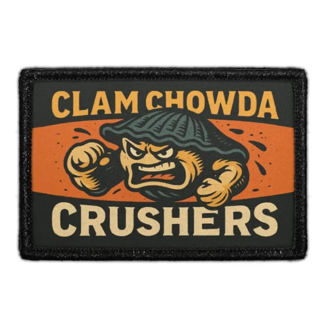 Pull Patch Clam Chowda Crushers patch velcro 3x2"