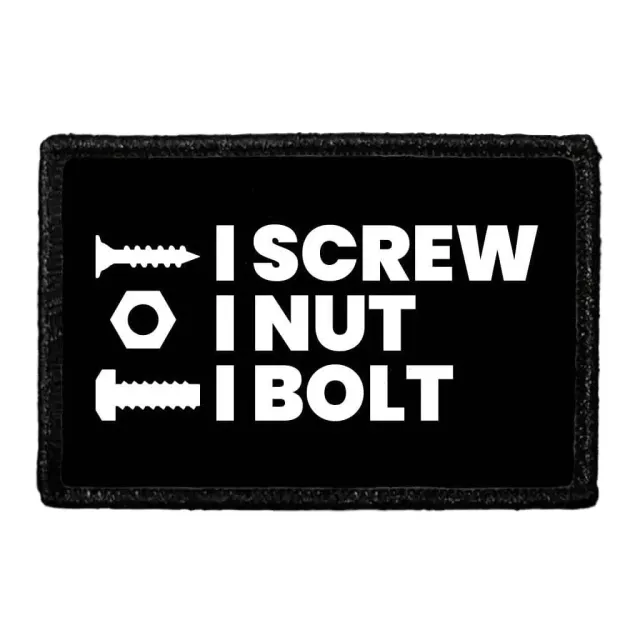 Pull Patch Mechanic I Screw I Nut I Bold patch velcro