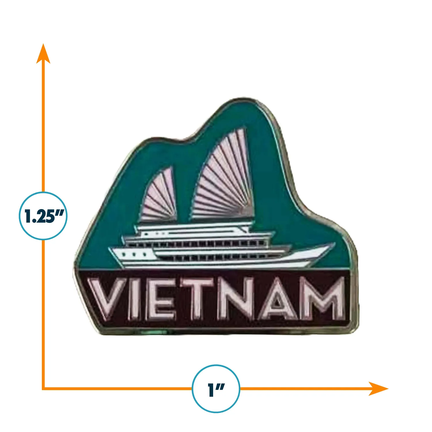 Vagabond Heart Vietnam pin emalje 32 mm