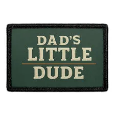 Pull Patch Dad's Little Dude patch med velcro far
