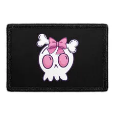 Pull Patch Girl Skull patch med velcro 7,6x5 cm