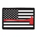 Pull Patch Fireman Axe sort hvid flag patch 3x2