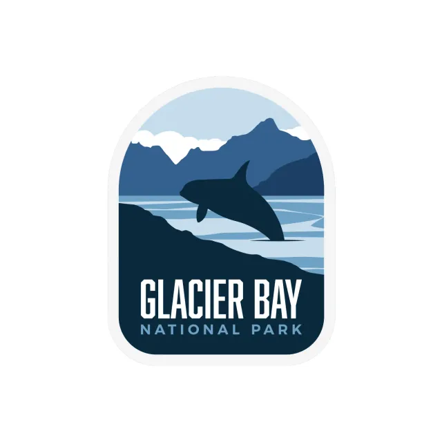 Vagabond Heart Glacier Bay National Park klistermærke