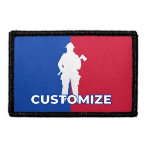 Pull Patch Custom Fireman League lap velcro polyester