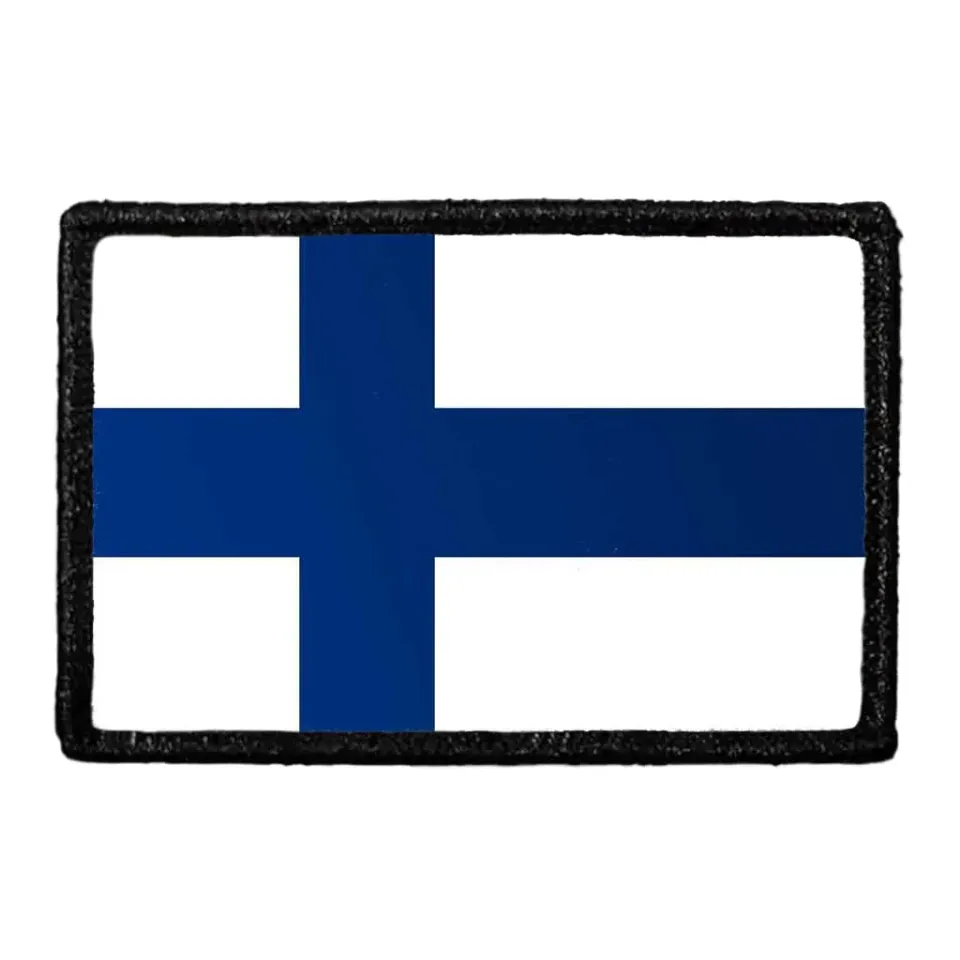 Pull Patch Finland Flag patch farvet velcro