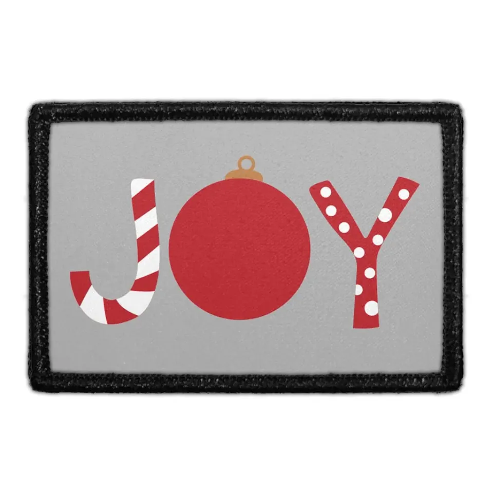 Pull Patch Ornamental Joy patch velcro juletekst