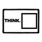 Pull Patch Think Outside The Box patch med velcro 76x51 mm