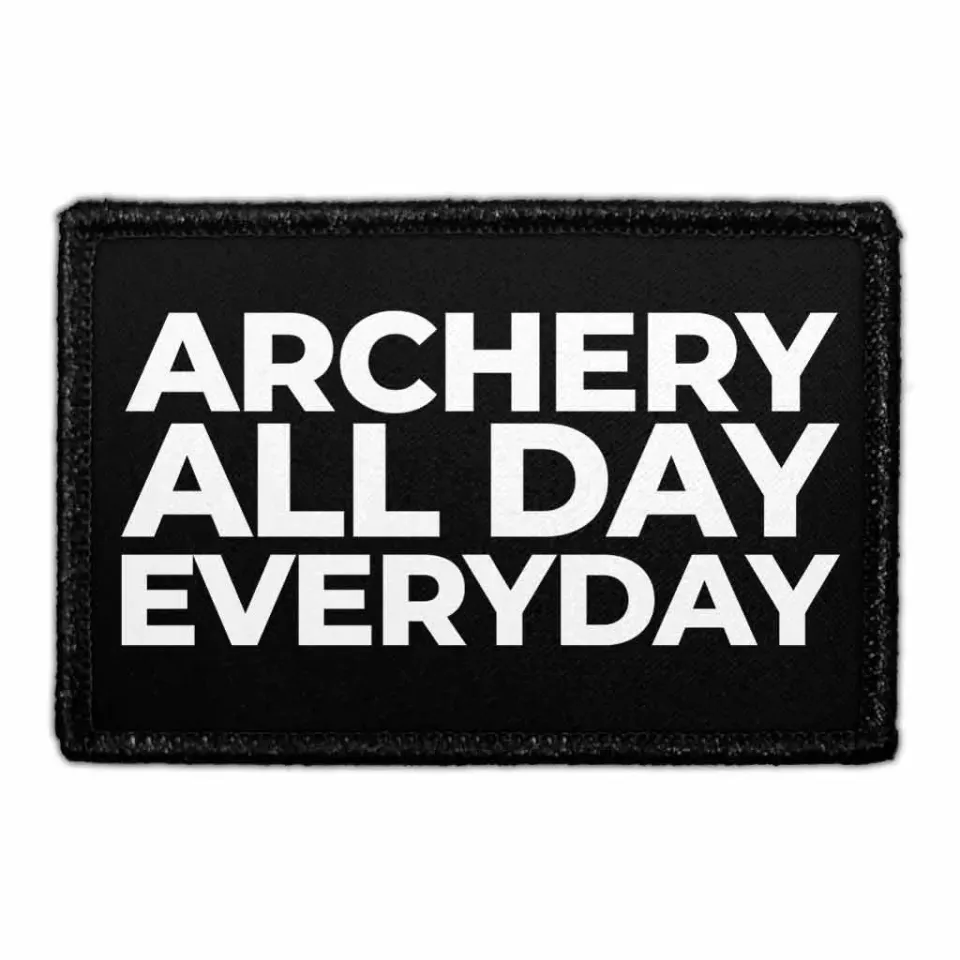 Pull Patch Archery All Day Everyday patch 76 mm tekst