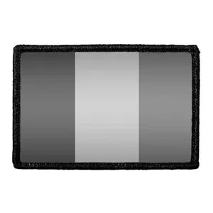 Pull Patch Ireland Flag patch sort hvid velcro