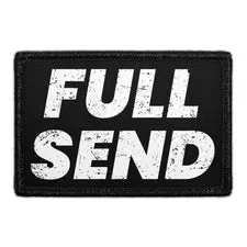 Pull Patch Full Send patch 3x2 velcro sort kant