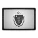 Pull Patch Massachusetts State Flag Black White patch