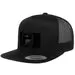 Pull Patch Trucker Flat Bill snapback kasket sort mesh