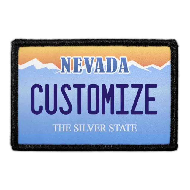 Pull Patch Customizable Nevada License Plate mærke velcro