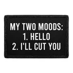 Pull Patch My Two Moods 1 Hello 2 Ill Cut You patch 3x2