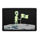 Pull Patch Alien On Moon patch med velcro rum-motiv