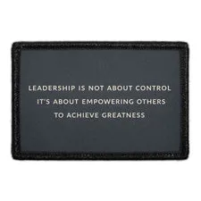 Pull Patch Leadership Empowering Others patch velcro