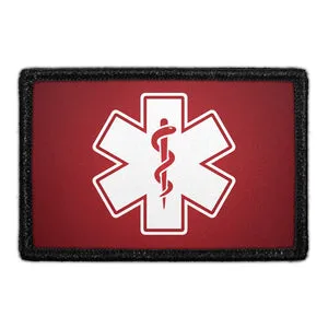 Pull Patch Medic Symbol White Red patch med velcro