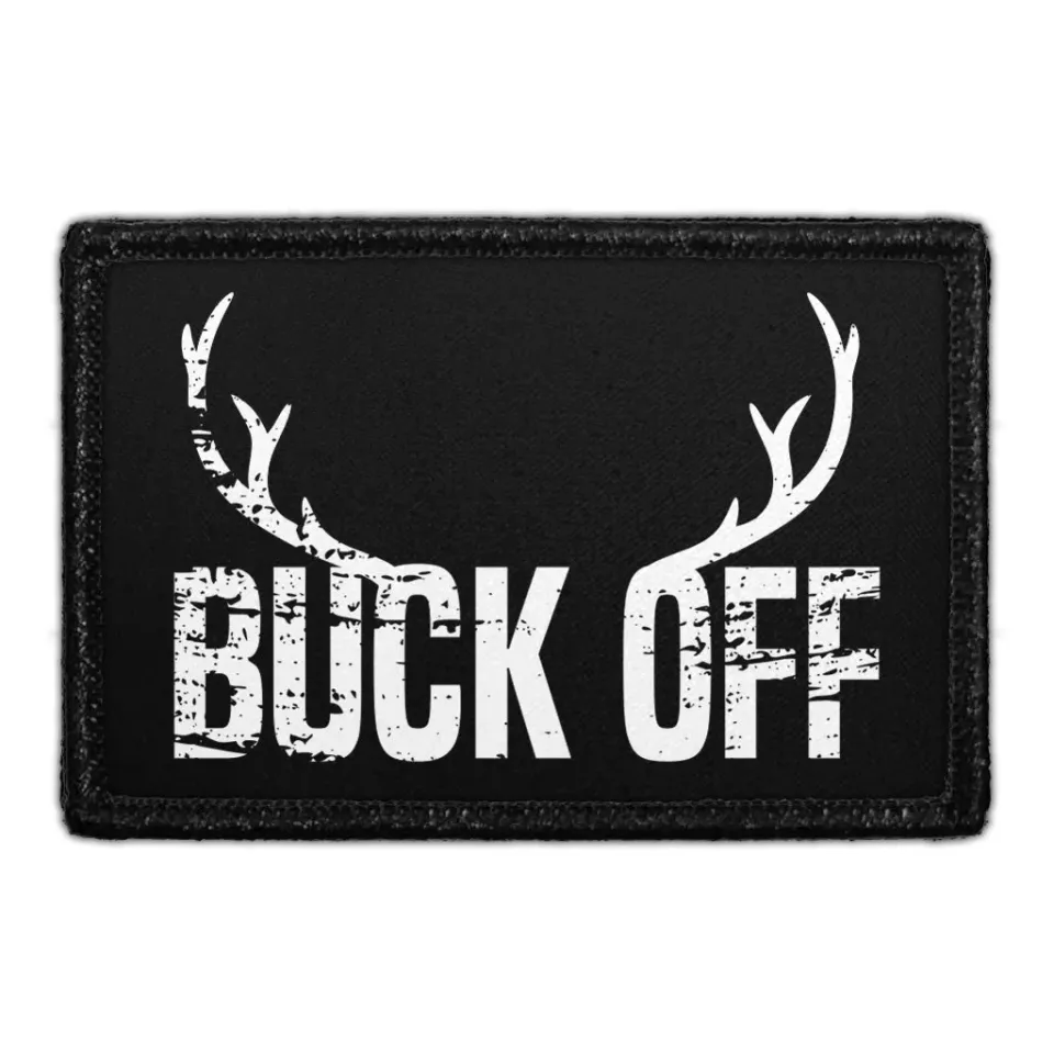 Pull Patch Buck Off patch 76x51mm velcro