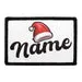 Pull Patch Christmas Cursive julepatch 3x2 velcro