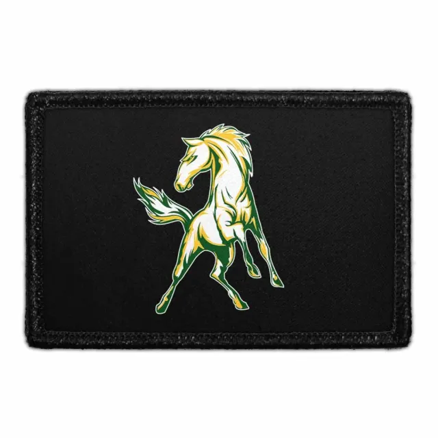 Pull Patch Horse patch sort med hest